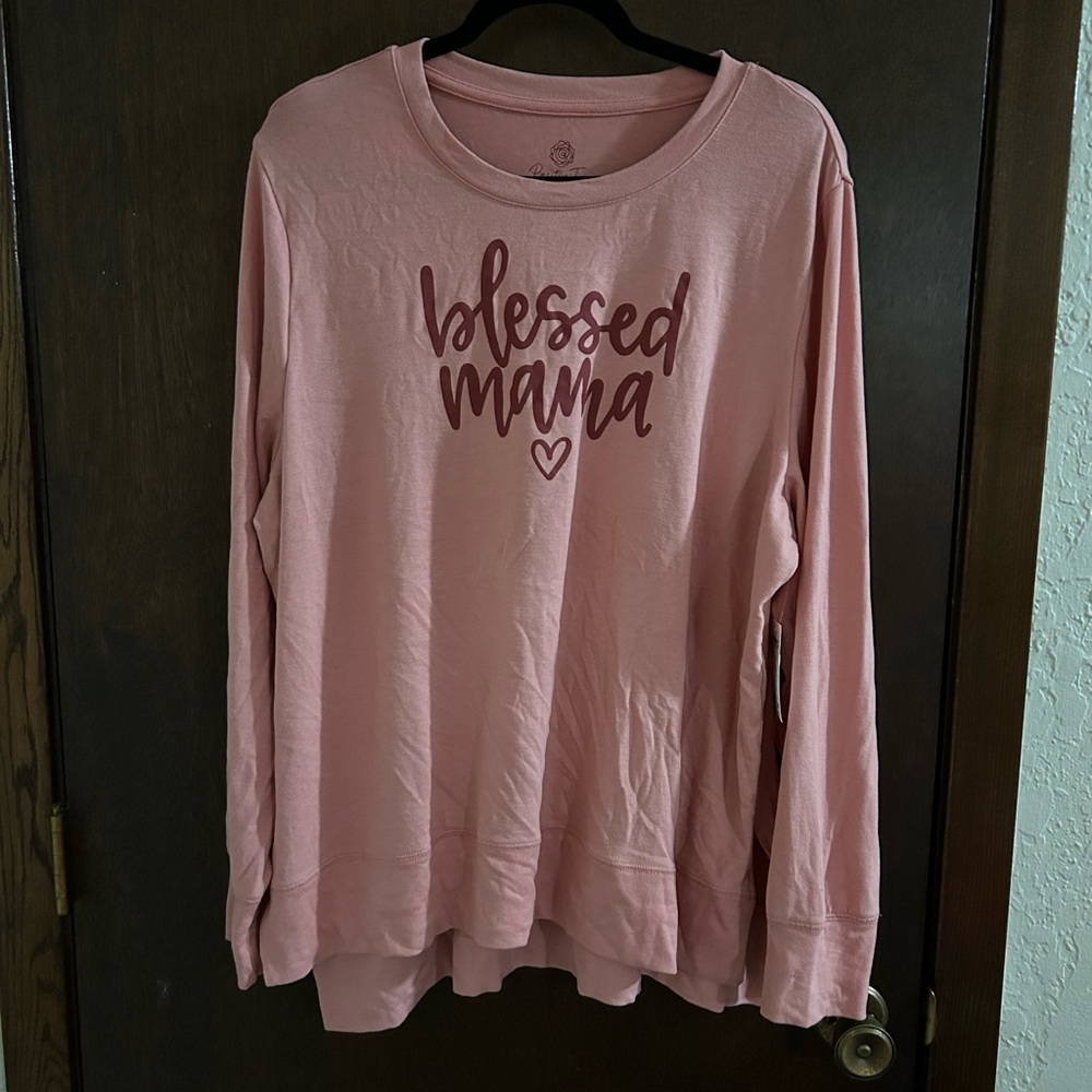 NWT sz 22 (XXXL) Positive Tees Blessed Mama Shirt!!